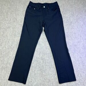 Greg Norman Mens Black Straight Leg Tech Golf‎ Pants Size 30x30 Stretch NWOT